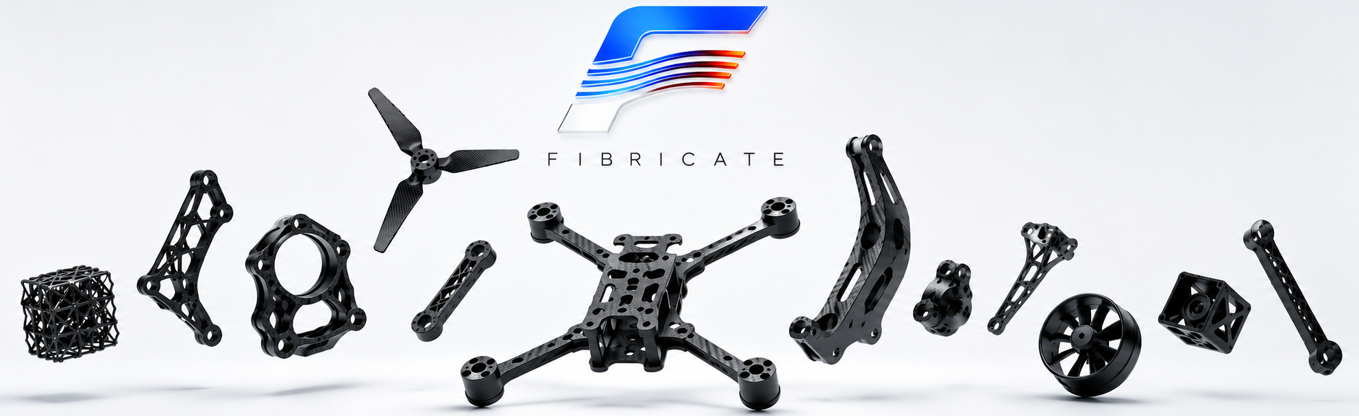 Fibricate drone frame and 3D printed parts